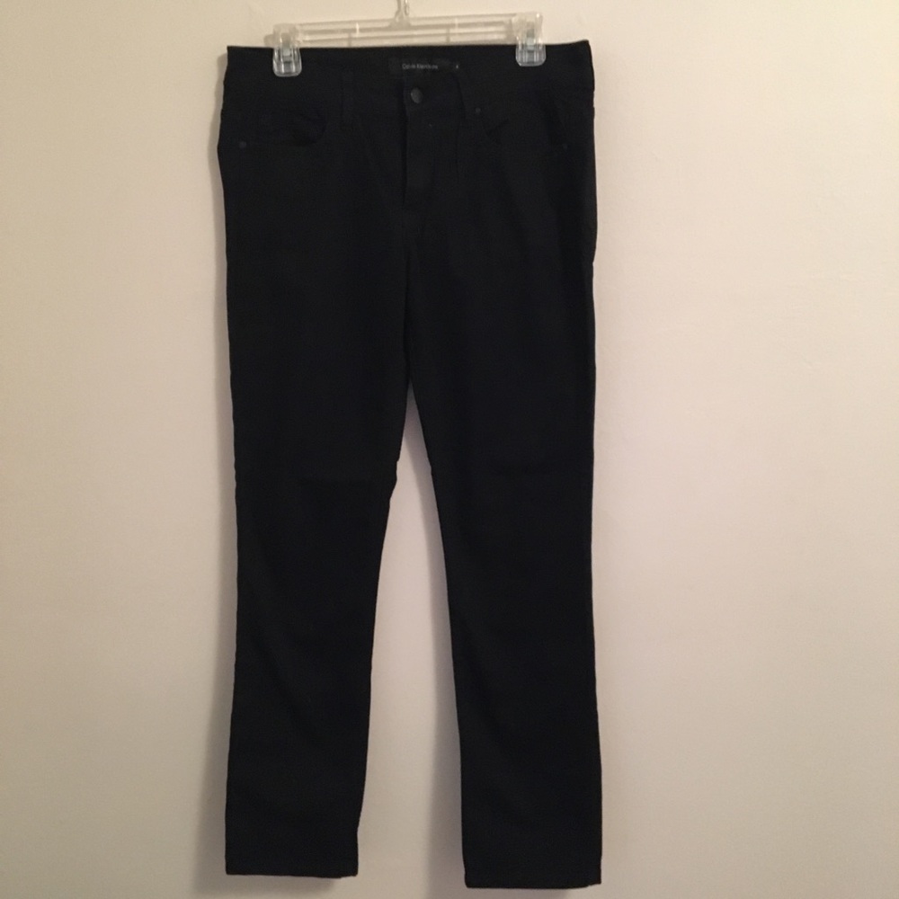 Calvin Klein black straight leg jeans 8